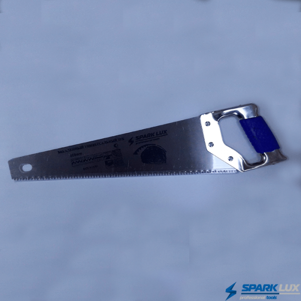 Ножовка по дереву Spark Lux, стальная рукоятка, 400 мм