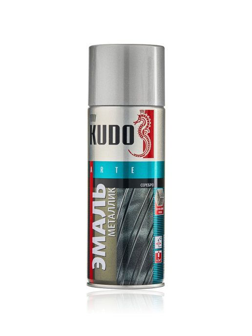 KUDO Эмаль металлик СЕРЕБРО