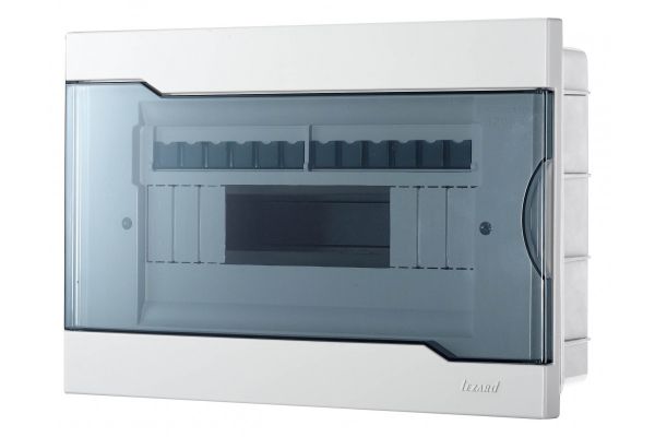 Бокс с прозрачной крышкой Lezard ЩРВ-П-12 для внутренней установки 12-и модульных устройств 730-1000-012