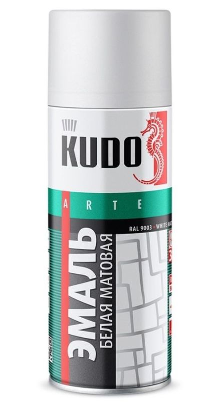 KUDO Эмаль матовая белая