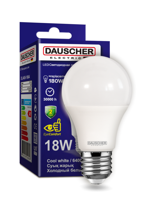 Лампа Dauscher 18в Е27 6400К
