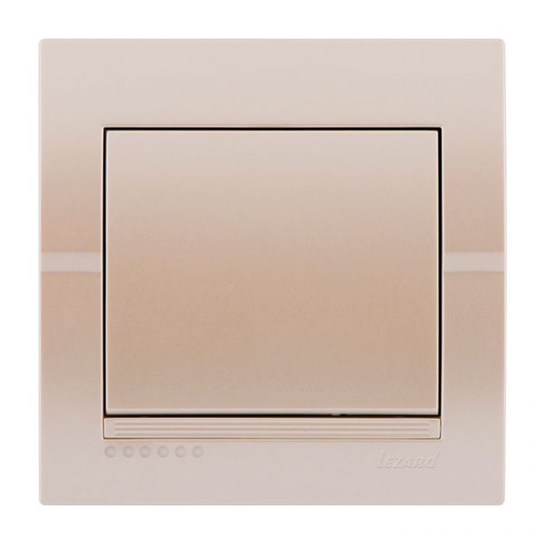 Выключатель DERIY жемчужно-белый металлик 702-3030-100