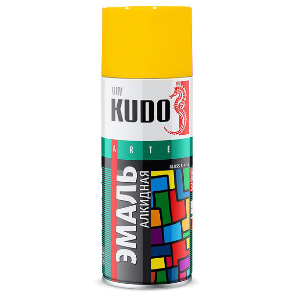 KUDO Эмаль глянцевая ЖЁЛТАЯ