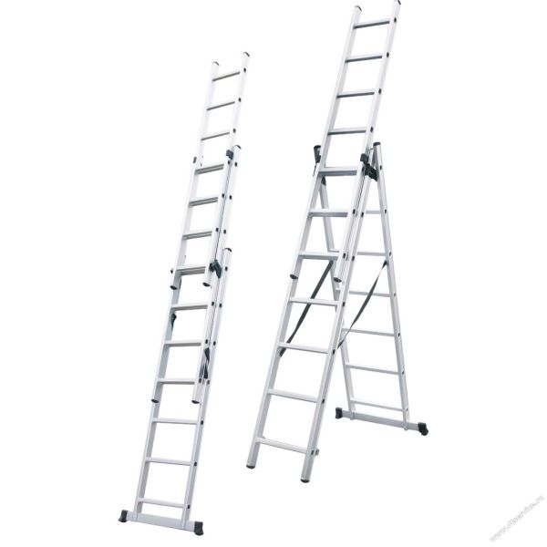 ЛА 214 Лестница алюминиевая 2 секц 14 ступень 