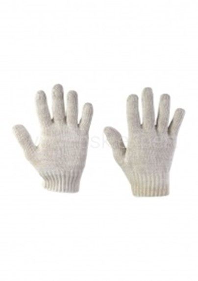 Перчатки бесшовные изготовлены из ХБ