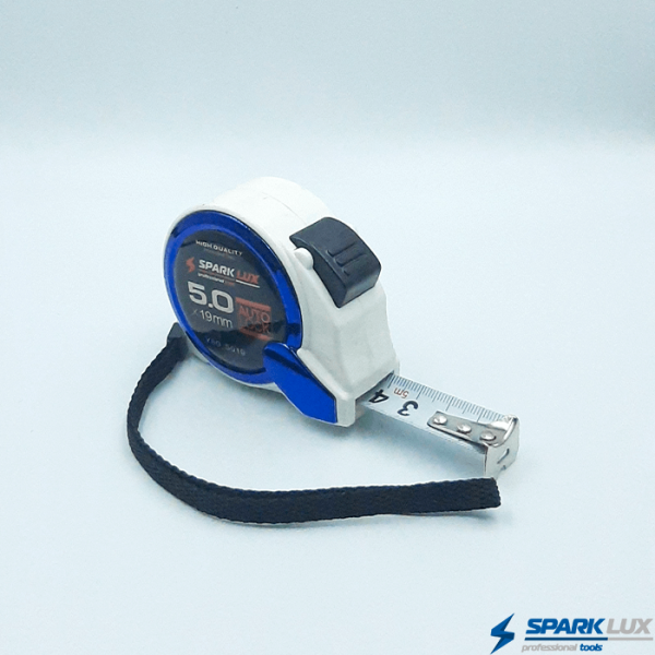 Рулетка Spark Lux, автоматическая фиксация, 5 м