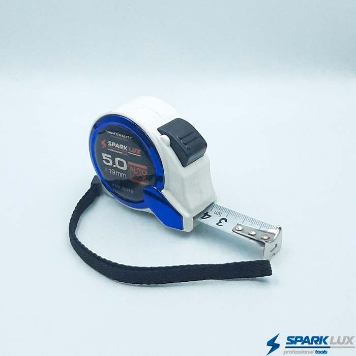 Рулетка Spark Lux, автоматическая фиксация, 5 м