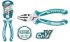 Плоскогубцы 200мм Cr-V THT210806
